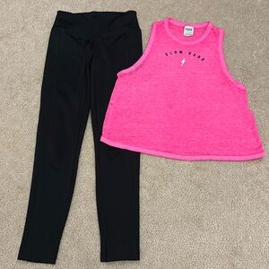 PINK Active Women’s Leggings and Tank Set - Size XS